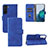 Funda de Cuero Cartera con Soporte Carcasa L04Z para Samsung Galaxy S21 Plus 5G Azul