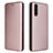 Funda de Cuero Cartera con Soporte Carcasa L04Z para Sony Xperia 10 III Lite Oro Rosa