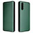 Funda de Cuero Cartera con Soporte Carcasa L04Z para Sony Xperia 10 III SO-52B Verde