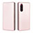 Funda de Cuero Cartera con Soporte Carcasa L04Z para Sony Xperia 5 II Oro Rosa