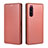 Funda de Cuero Cartera con Soporte Carcasa L04Z para Sony Xperia 5 Marron