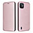 Funda de Cuero Cartera con Soporte Carcasa L04Z para Wiko Y82 Oro Rosa