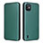 Funda de Cuero Cartera con Soporte Carcasa L04Z para Wiko Y82 Verde