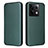 Funda de Cuero Cartera con Soporte Carcasa L04Z para Xiaomi Redmi Note 13 Pro 5G Verde