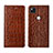 Funda de Cuero Cartera con Soporte Carcasa L05 para Google Pixel 4a Marron Claro