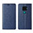 Funda de Cuero Cartera con Soporte Carcasa L05 para Huawei Nova 5i Pro Azul