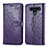 Funda de Cuero Cartera con Soporte Carcasa L05 para LG K41S Morado