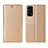 Funda de Cuero Cartera con Soporte Carcasa L05 para Oppo Find X3 Lite 5G Oro