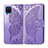 Funda de Cuero Cartera con Soporte Carcasa L05 para Samsung Galaxy A12 5G Purpura Claro