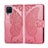 Funda de Cuero Cartera con Soporte Carcasa L05 para Samsung Galaxy A12 Nacho Rosa