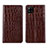 Funda de Cuero Cartera con Soporte Carcasa L05 para Samsung Galaxy A42 5G Marron