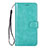 Funda de Cuero Cartera con Soporte Carcasa L05 para Samsung Galaxy S20 5G Cian