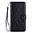 Funda de Cuero Cartera con Soporte Carcasa L05 para Samsung Galaxy S20 5G Negro