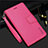 Funda de Cuero Cartera con Soporte Carcasa L05 para Samsung Galaxy S21 FE 5G Rosa Roja