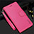 Funda de Cuero Cartera con Soporte Carcasa L05 para Samsung Galaxy S21 Ultra 5G Rosa Roja