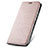 Funda de Cuero Cartera con Soporte Carcasa L05 para Vivo V20 Pro 5G Oro Rosa