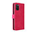 Funda de Cuero Cartera con Soporte Carcasa L05Z para Samsung Galaxy F02S SM-E025F Rosa Roja