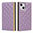 Funda de Cuero Cartera con Soporte Carcasa L06 para Apple iPhone 13 Morado