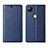 Funda de Cuero Cartera con Soporte Carcasa L06 para Google Pixel 4a Azul