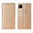 Funda de Cuero Cartera con Soporte Carcasa L06 para Google Pixel 4a Oro