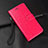 Funda de Cuero Cartera con Soporte Carcasa L06 para Huawei Honor 9X Rosa Roja