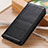 Funda de Cuero Cartera con Soporte Carcasa L06 para Motorola Moto G9 Power Negro