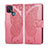 Funda de Cuero Cartera con Soporte Carcasa L06 para Oppo A35 Rosa