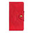 Funda de Cuero Cartera con Soporte Carcasa L06 para Oppo A92s 5G Rojo