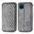 Funda de Cuero Cartera con Soporte Carcasa L06 para Samsung Galaxy A12 5G Gris