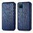 Funda de Cuero Cartera con Soporte Carcasa L06 para Samsung Galaxy A12 Azul