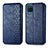 Funda de Cuero Cartera con Soporte Carcasa L06 para Samsung Galaxy F12 Azul