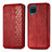 Funda de Cuero Cartera con Soporte Carcasa L06 para Samsung Galaxy F12 Rojo