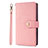 Funda de Cuero Cartera con Soporte Carcasa L06 para Samsung Galaxy S20 Plus 5G Oro Rosa