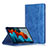 Funda de Cuero Cartera con Soporte Carcasa L06 para Samsung Galaxy Tab S7 11 Wi-Fi SM-T870 Azul