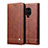 Funda de Cuero Cartera con Soporte Carcasa L06 para Xiaomi Redmi Note 9 Pro Marron