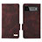 Funda de Cuero Cartera con Soporte Carcasa L06Z para Google Pixel 6 5G Marron