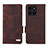 Funda de Cuero Cartera con Soporte Carcasa L06Z para Huawei Honor X6a Marron