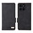 Funda de Cuero Cartera con Soporte Carcasa L06Z para Huawei Honor X6a Negro