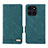 Funda de Cuero Cartera con Soporte Carcasa L06Z para Huawei Honor X6a Verde