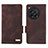 Funda de Cuero Cartera con Soporte Carcasa L06Z para OnePlus 12R 5G Marron