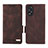 Funda de Cuero Cartera con Soporte Carcasa L06Z para Oppo A58 4G Marron