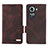 Funda de Cuero Cartera con Soporte Carcasa L06Z para Oppo Reno11 5G Marron