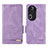 Funda de Cuero Cartera con Soporte Carcasa L06Z para Oppo Reno11 Pro 5G Morado