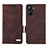 Funda de Cuero Cartera con Soporte Carcasa L06Z para Realme Q5x 5G Marron