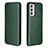 Funda de Cuero Cartera con Soporte Carcasa L06Z para Samsung Galaxy A15 4G Verde