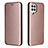 Funda de Cuero Cartera con Soporte Carcasa L06Z para Samsung Galaxy A22 4G Oro Rosa