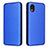 Funda de Cuero Cartera con Soporte Carcasa L06Z para Samsung Galaxy A22 5G SC-56B Azul