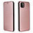 Funda de Cuero Cartera con Soporte Carcasa L06Z para Samsung Galaxy A22s 5G Oro Rosa