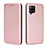 Funda de Cuero Cartera con Soporte Carcasa L06Z para Samsung Galaxy A42 5G Oro Rosa