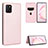 Funda de Cuero Cartera con Soporte Carcasa L06Z para Samsung Galaxy A81 Oro Rosa